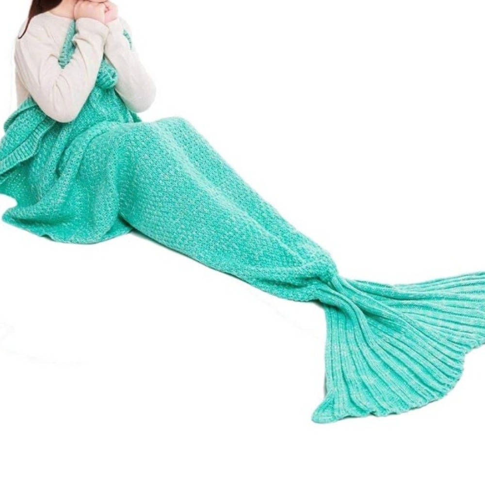 Mermaid Tail Crotcheted Blanket/Sleeping Bag